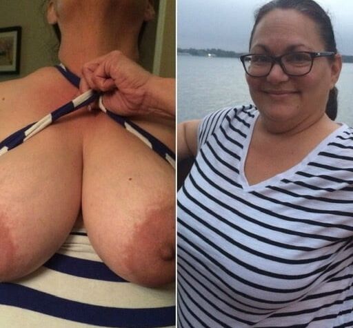 BBW Anna vestida e despida