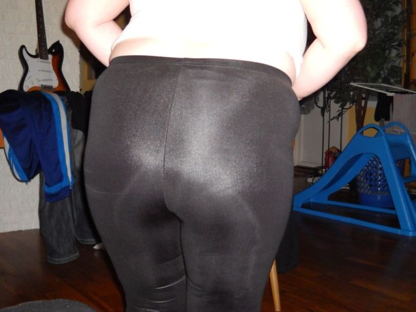 BBW glänzende Leggings