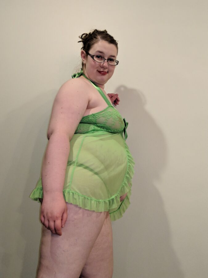 BBWPussyChaser - Vache MILF BBW en lingerie verte