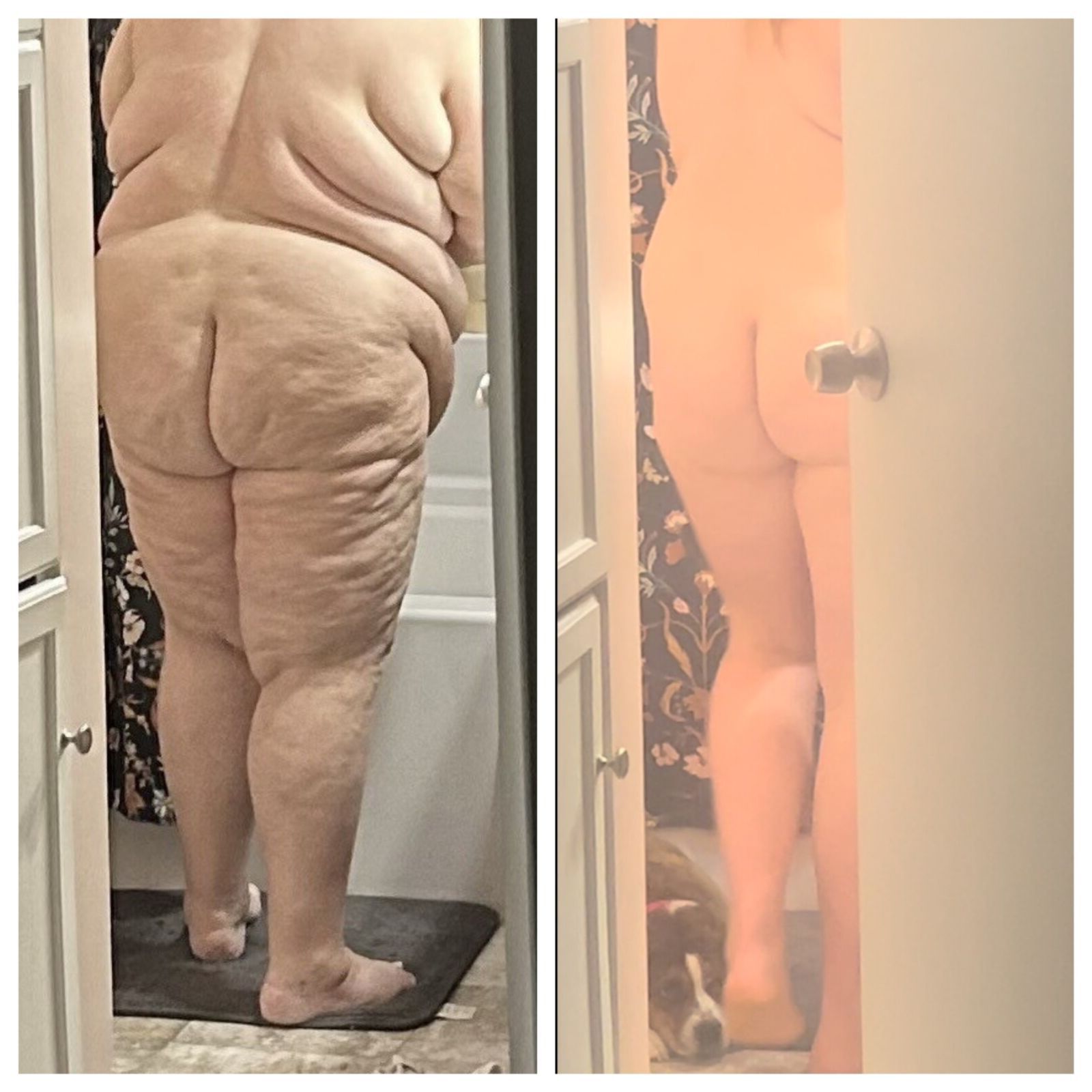 My Ssbbw wife and my Bbw daughter shower with the door open 