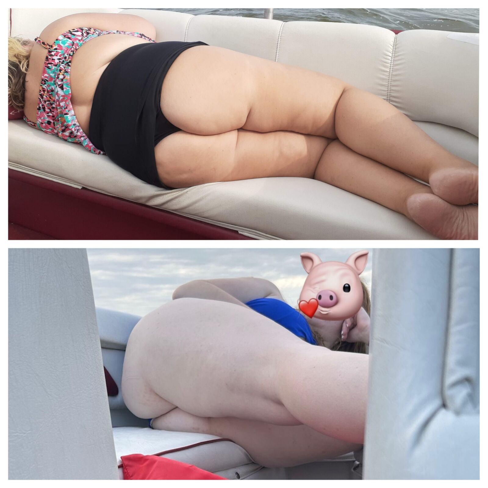 Mi esposa ssbbw y mi hija bbw durmiendo en mi barco