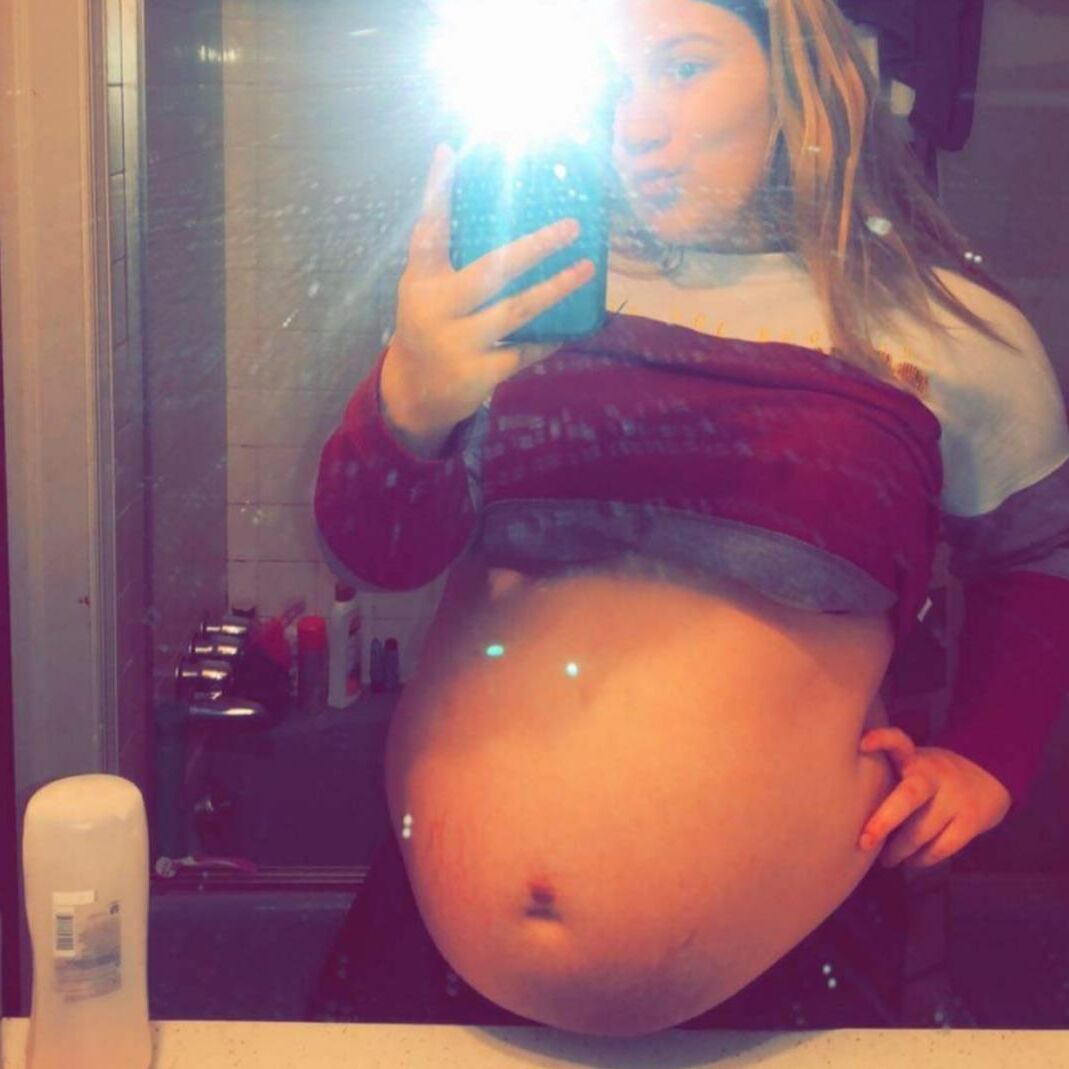 Pregnant bbw teen