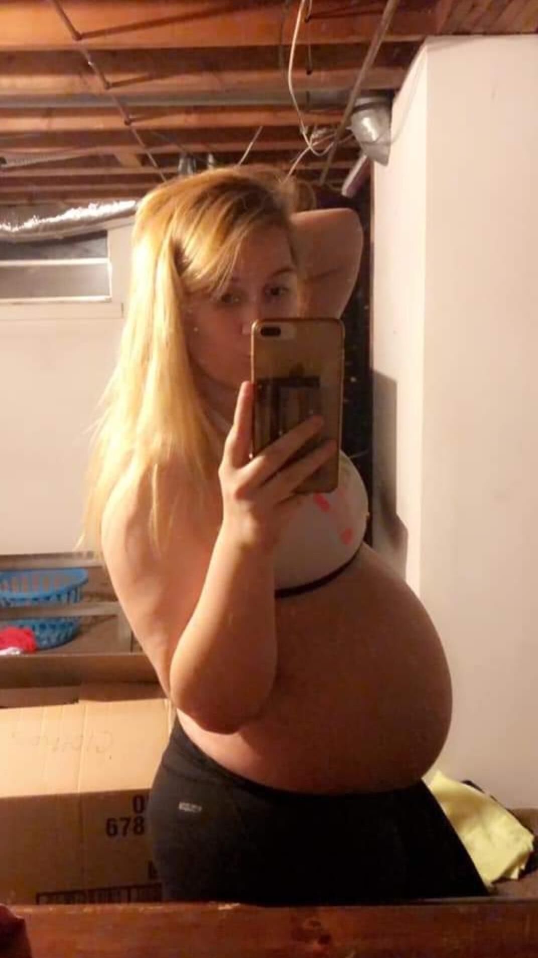 Pregnant bbw teen