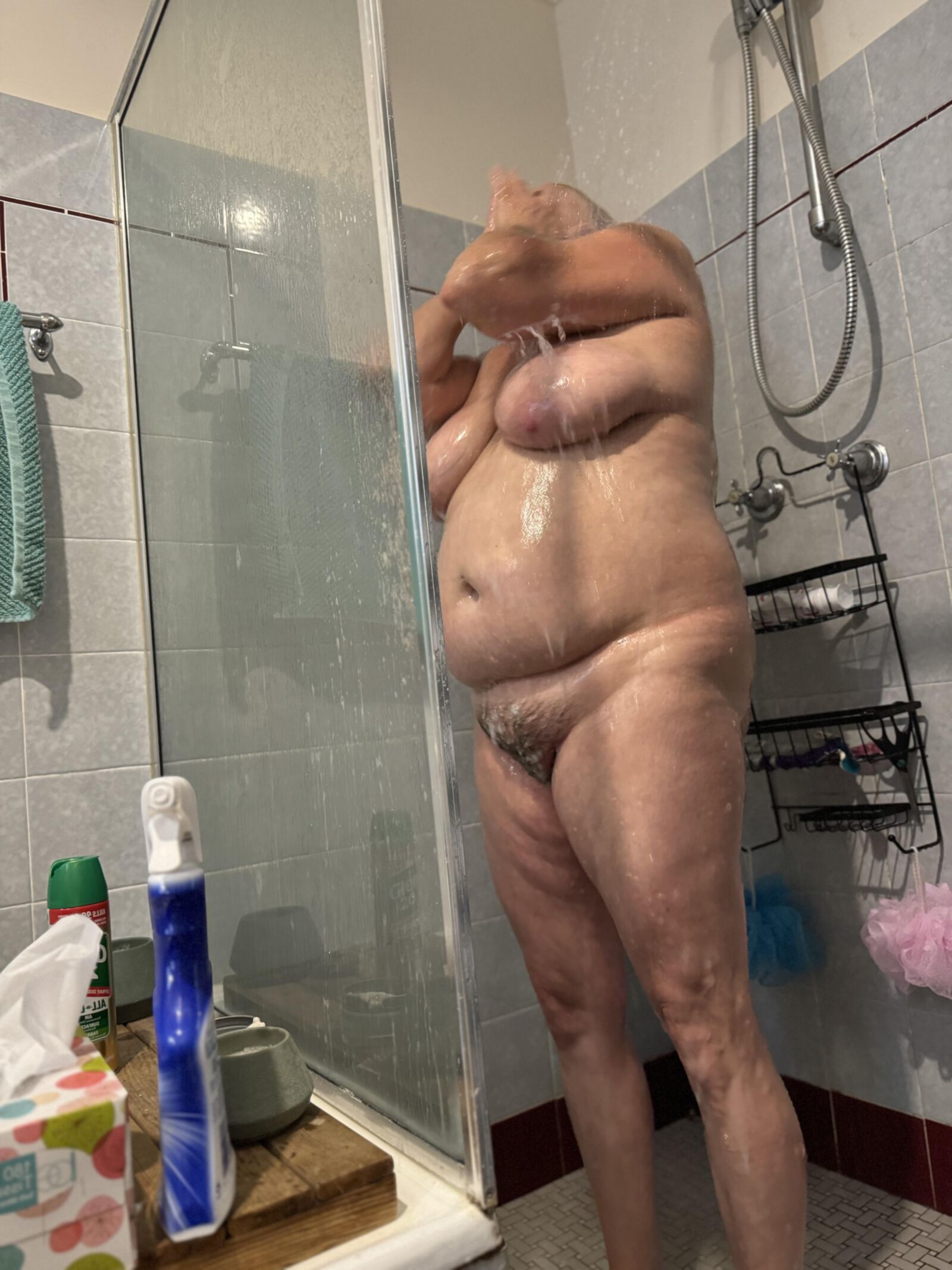 My girl in the shower