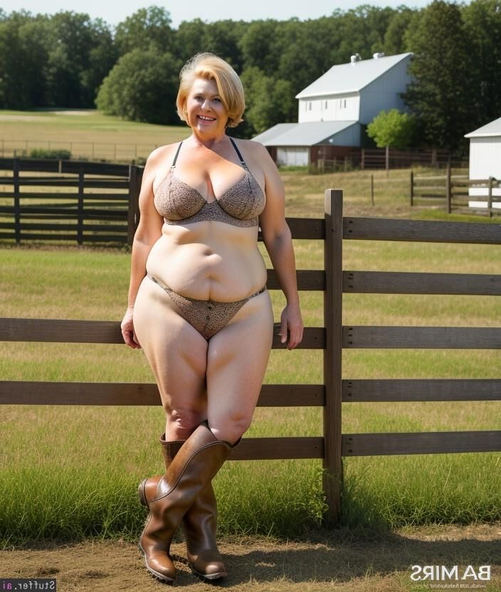 Blonde Farmgirl Mature