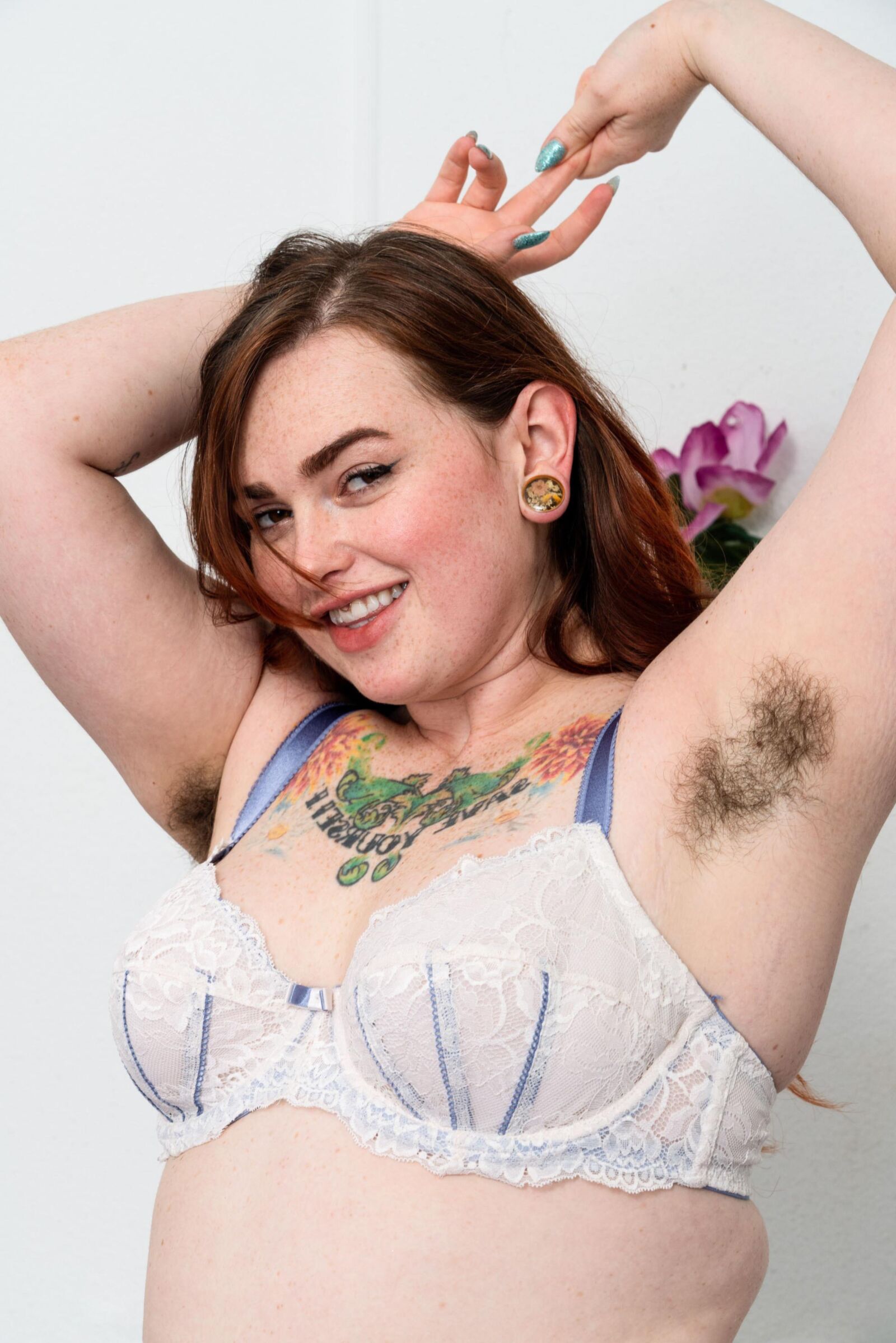 Bella Hairy Armpits Focused