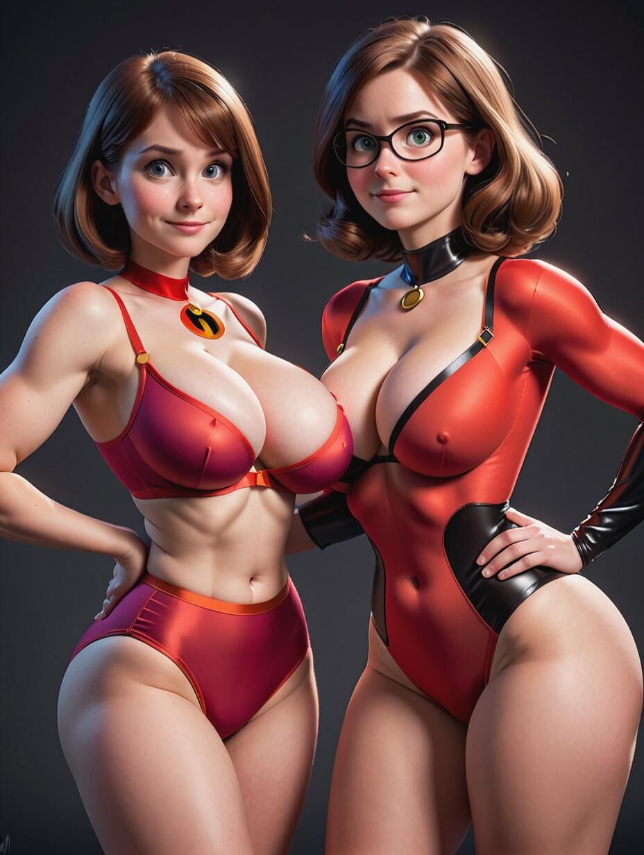 Helen and Violet Parr from the Incredibles 4