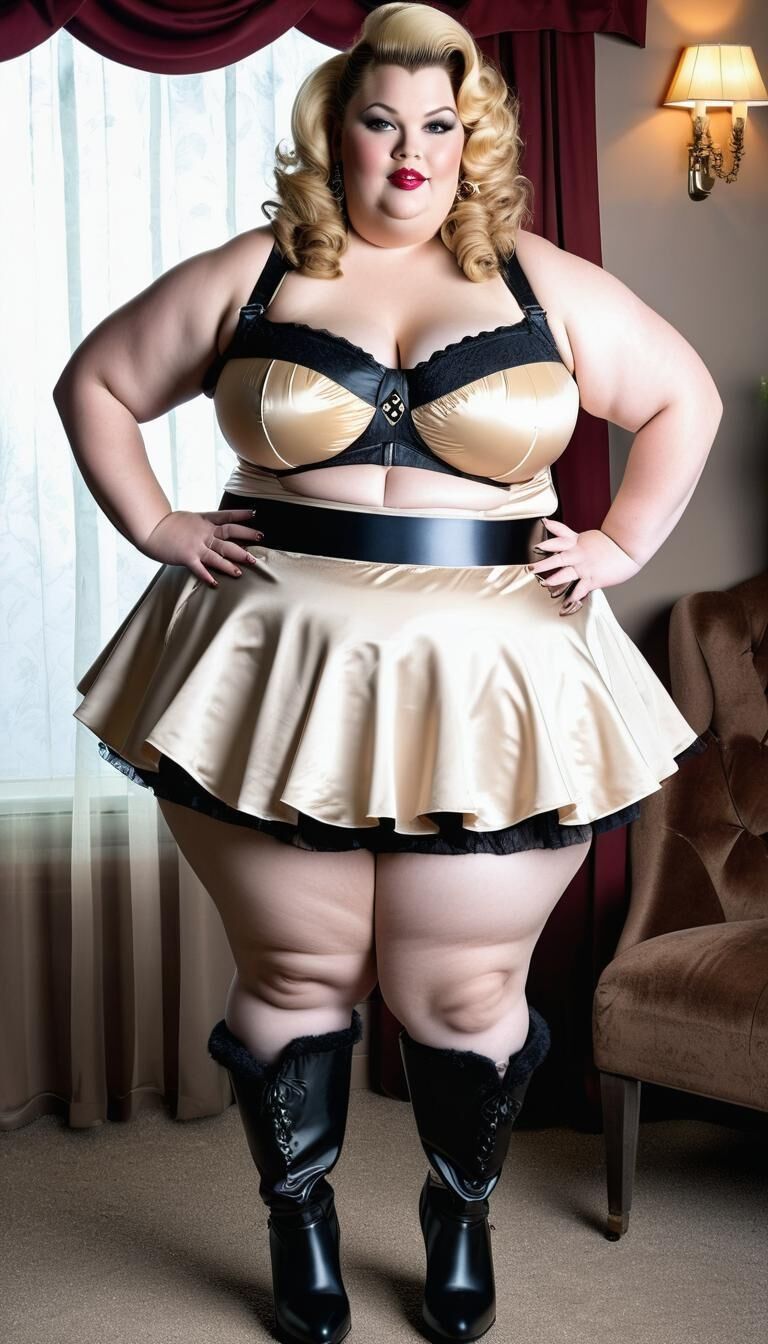 SSBBW in lingerie