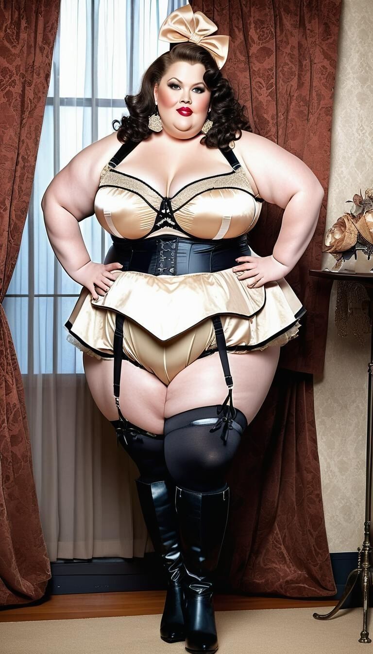 SSBBW in lingerie