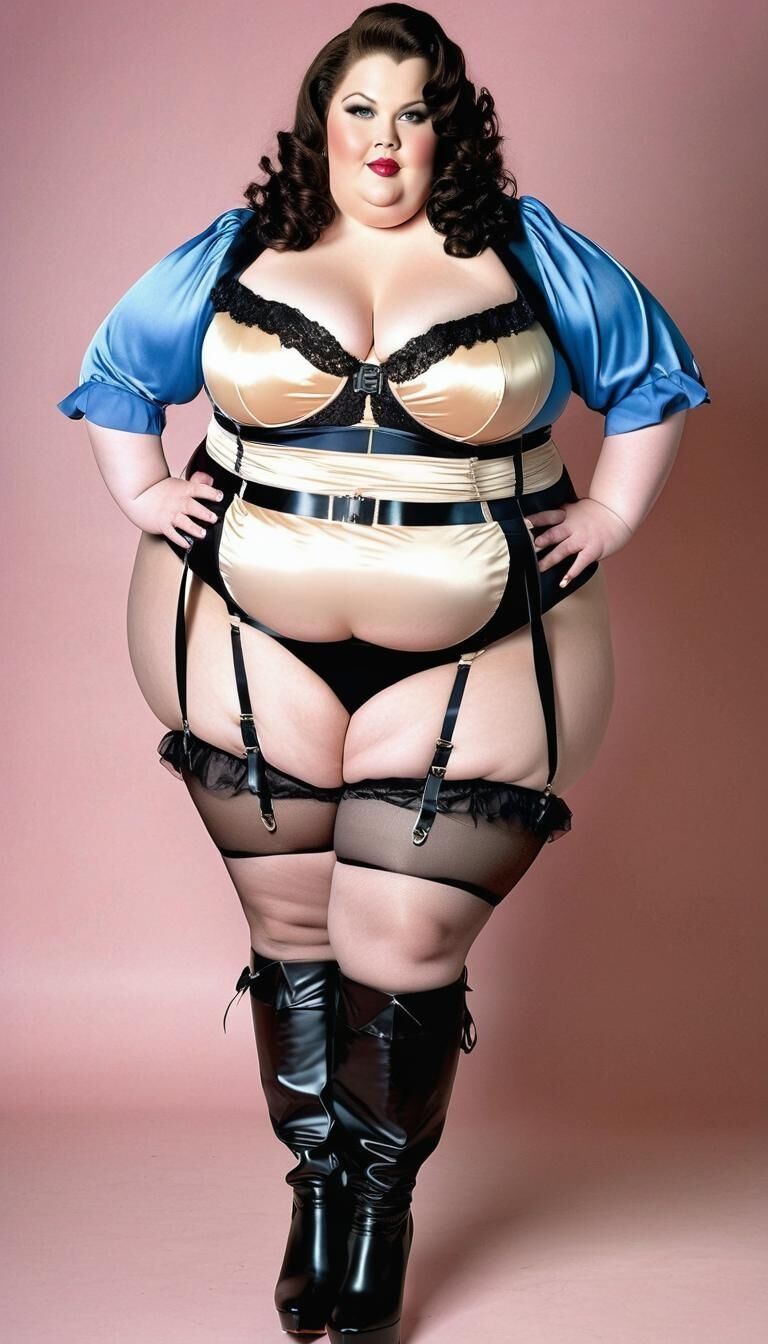 SSBBW in lingerie