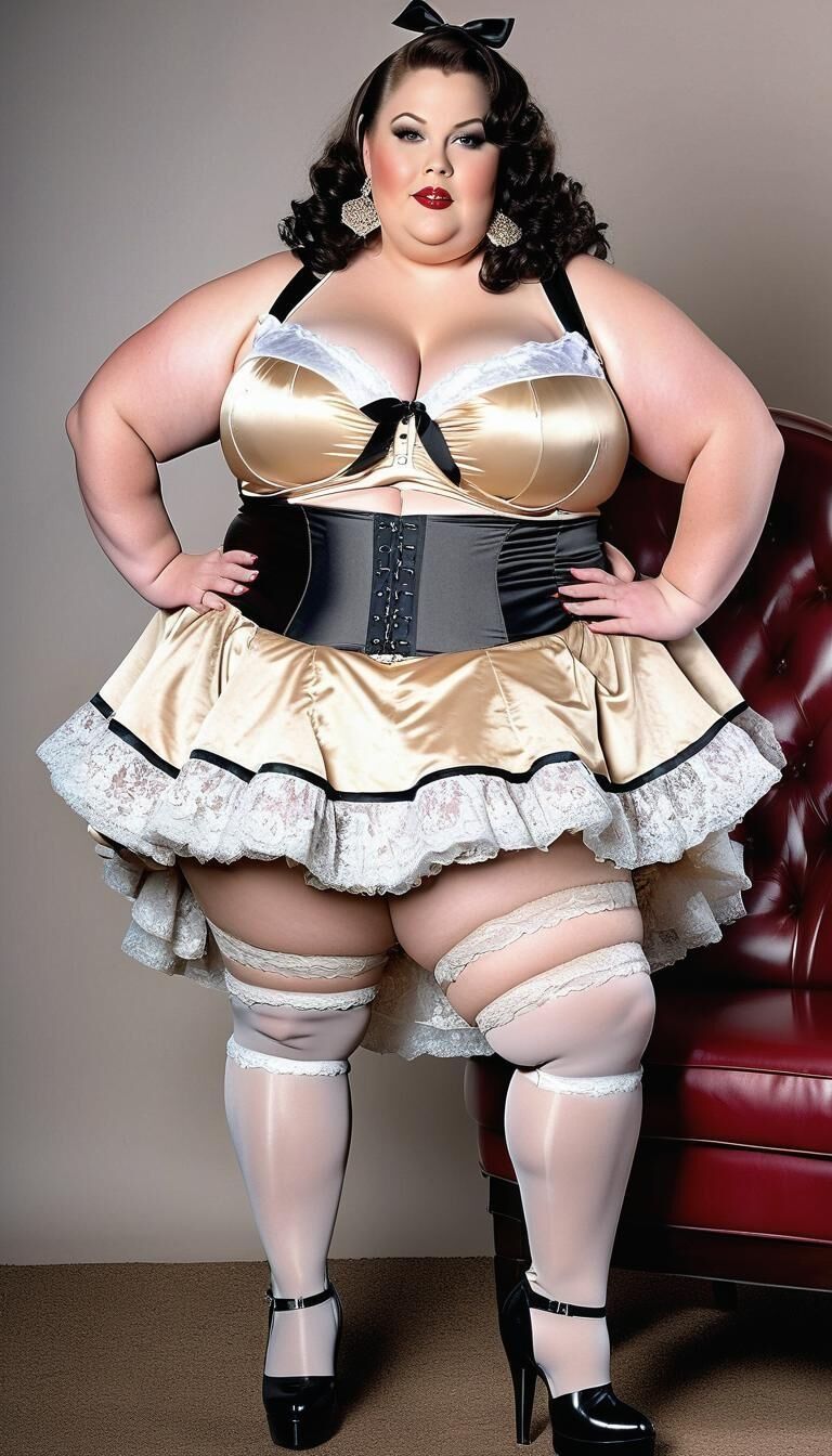 SSBBW in lingerie