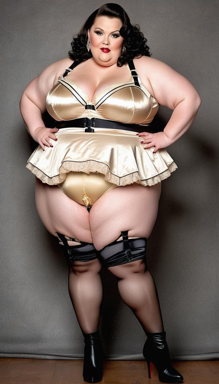 SSBBW in lingerie