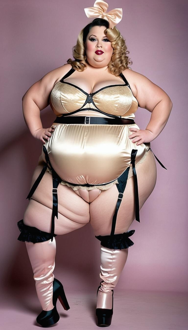 SSBBW in lingerie