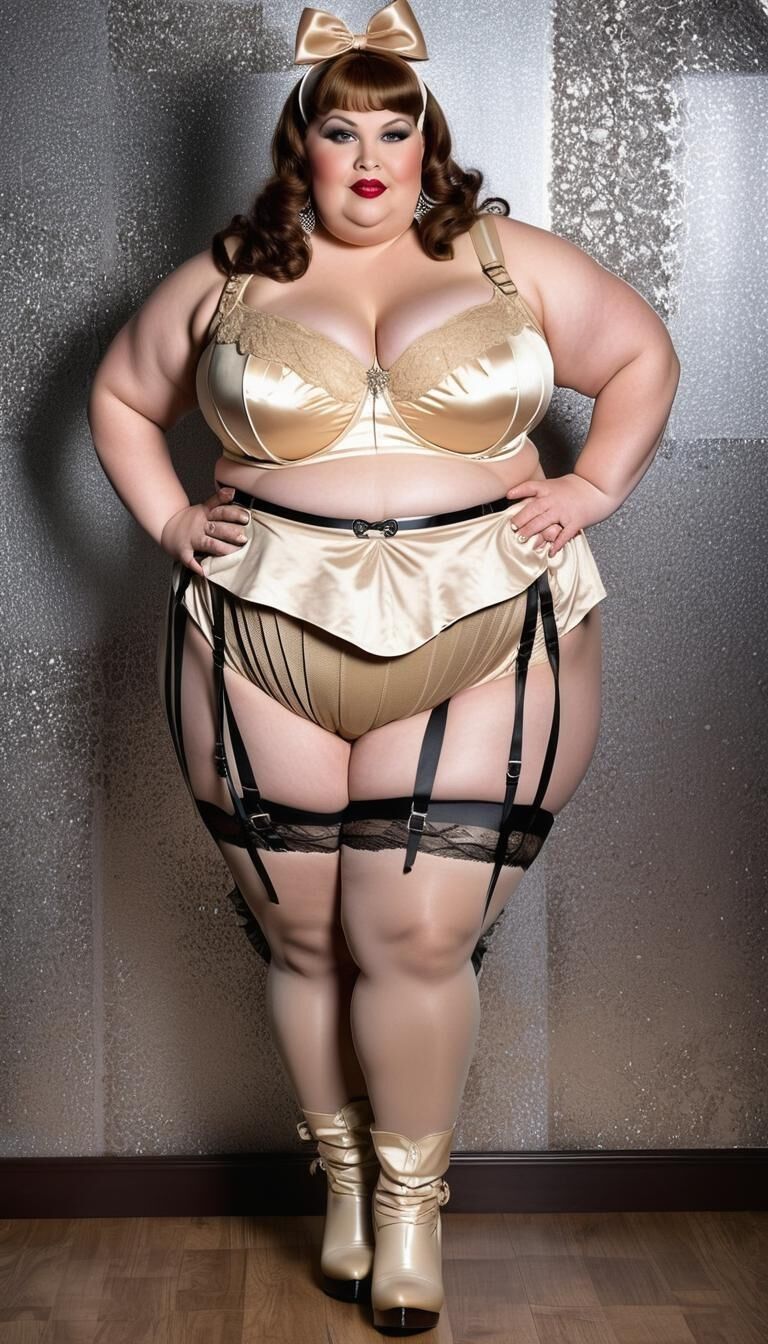 SSBBW in lingerie