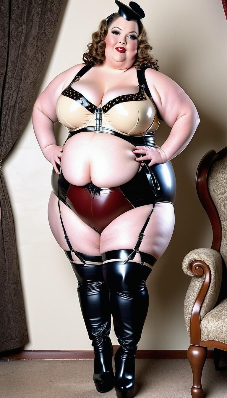 SSBBW in lingerie