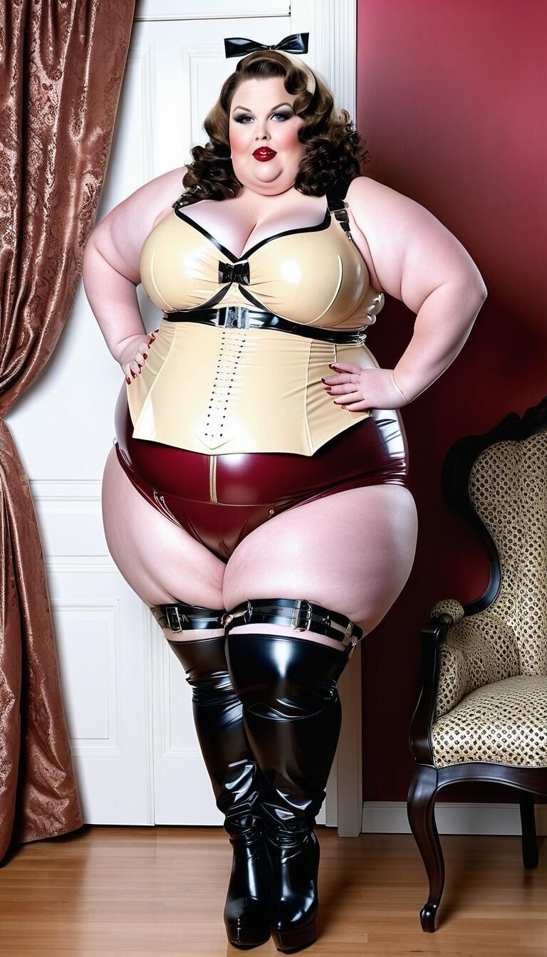 SSBBW in lingerie