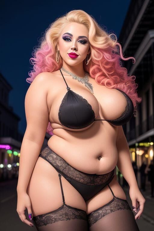 AI generated blonde BBW Beauties 