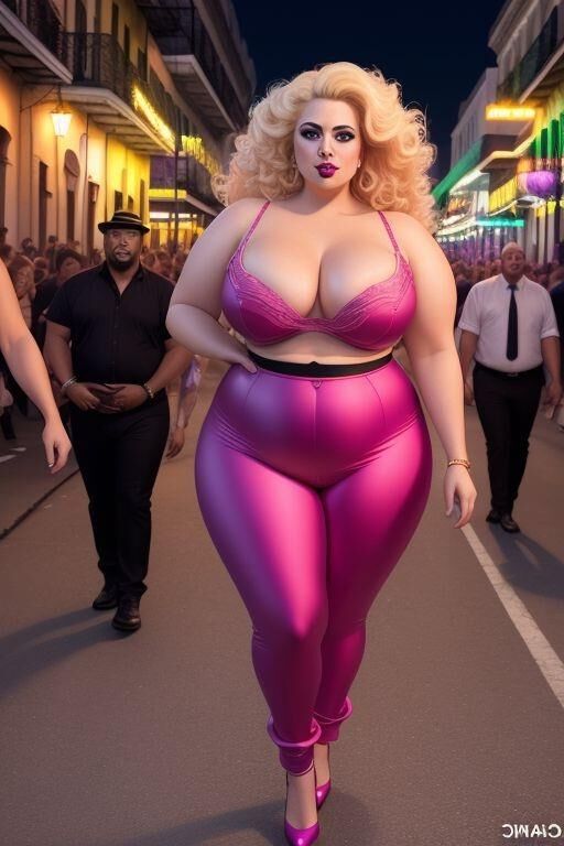 AI generated blonde BBW Beauties 