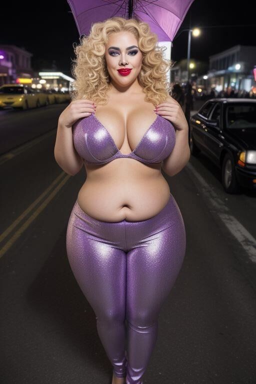 AI generated blonde BBW Beauties 