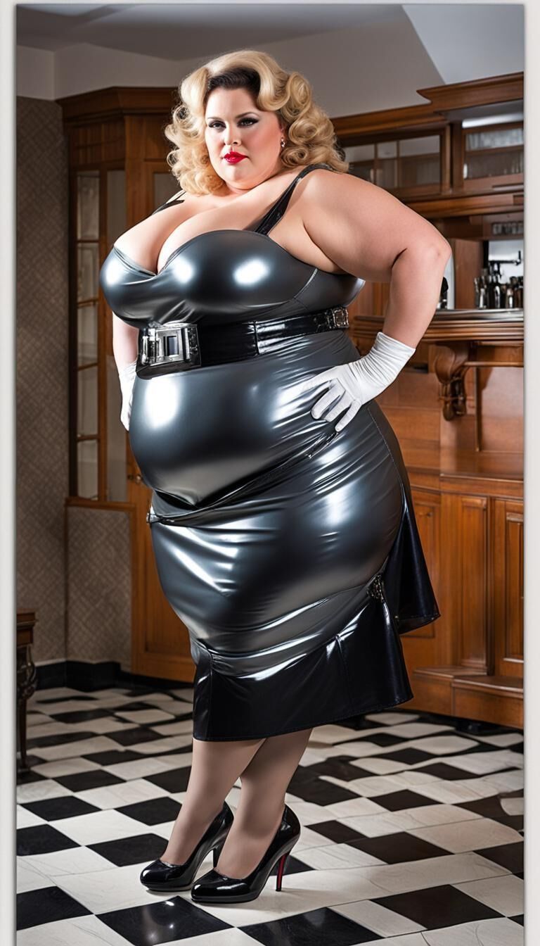 SSBBW In Latex Apron