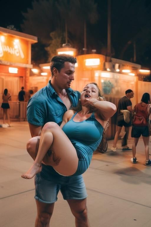 huge tits drunk at the fair