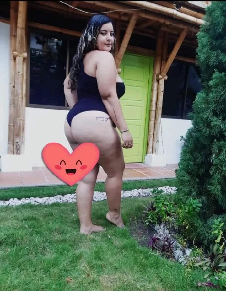 BBW Latina in One Piece Swimsuit