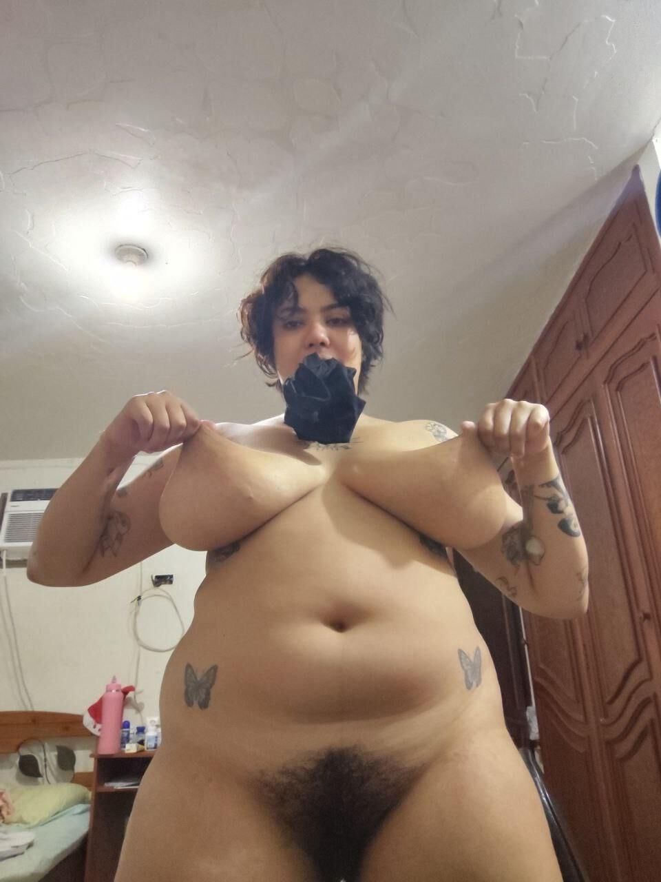 BBW Latina Whore Hairy Cunt Exposed