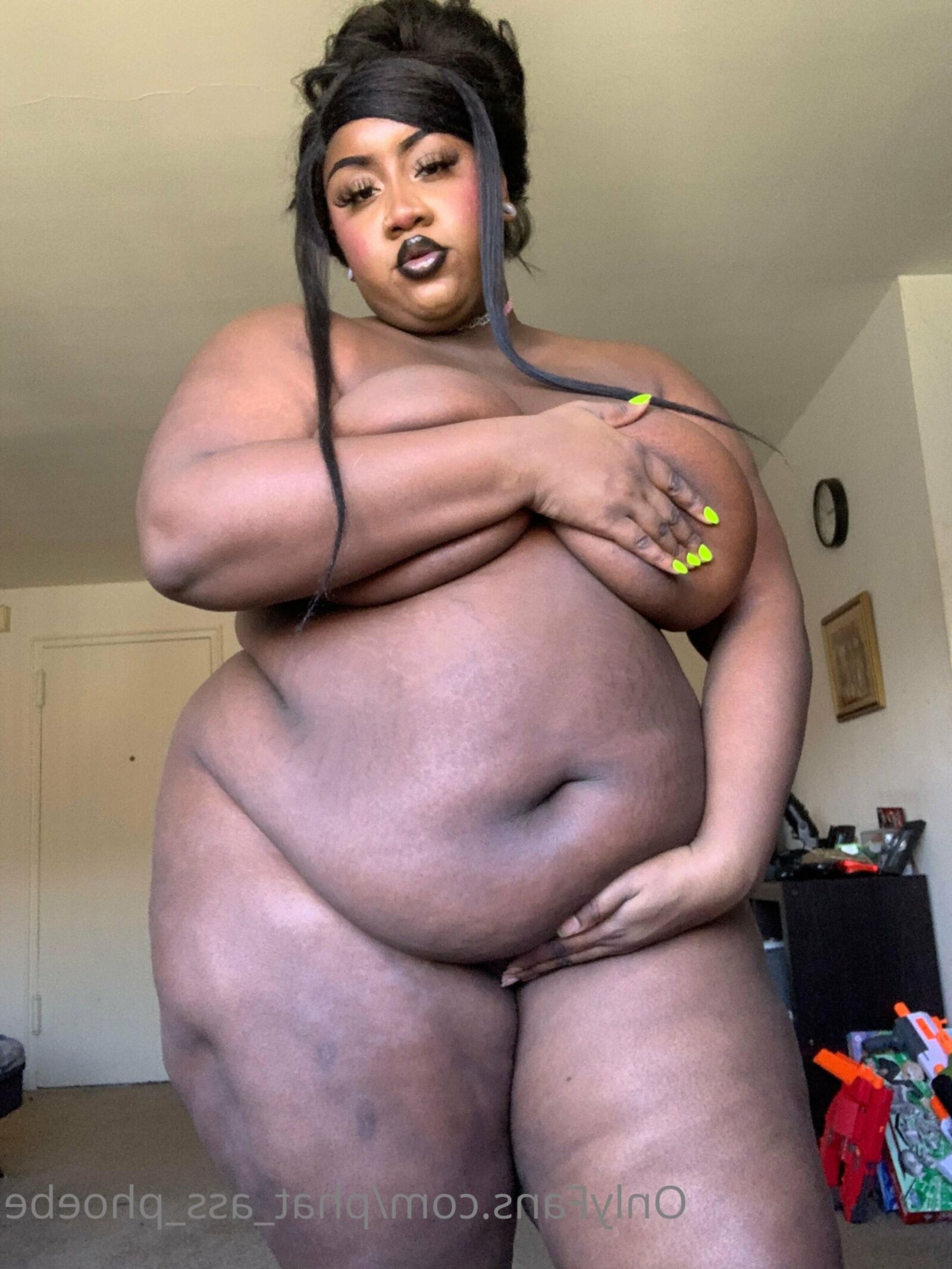 BBW PHAT CU PHOEBE GORDURA ÉBANO BELEZA