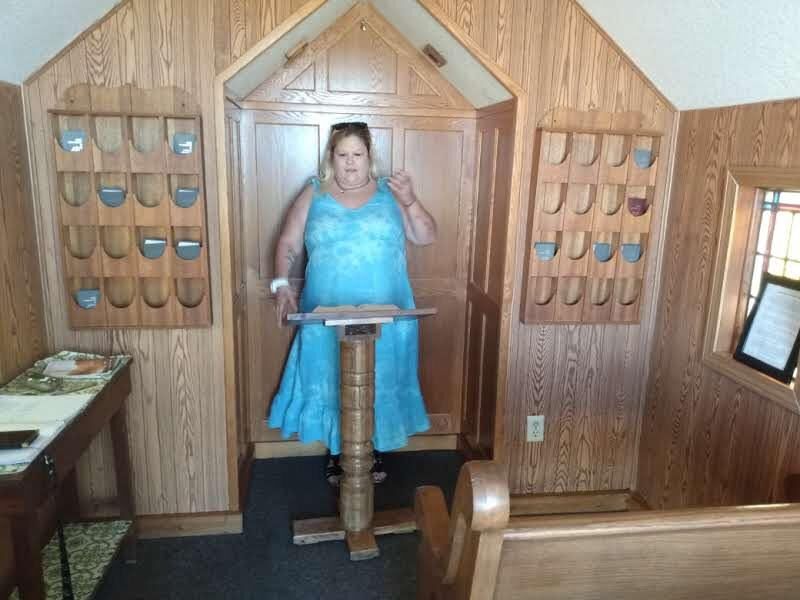 BBW brat PoppyJay NAKED in a CHAPEL 