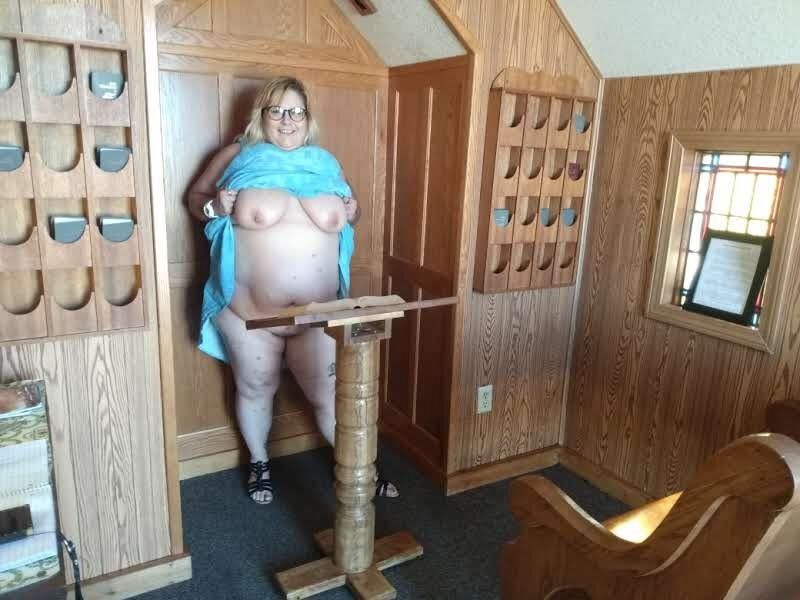 BBW brat PoppyJay NAKED in a CHAPEL 