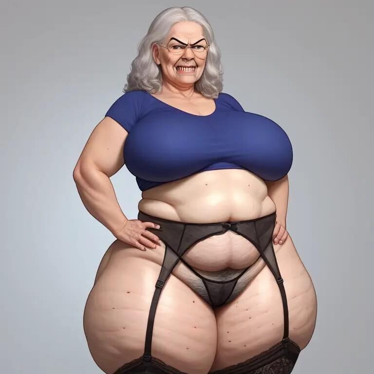 A.I. bbw old ladys in garter belts showing off their hairy bodys