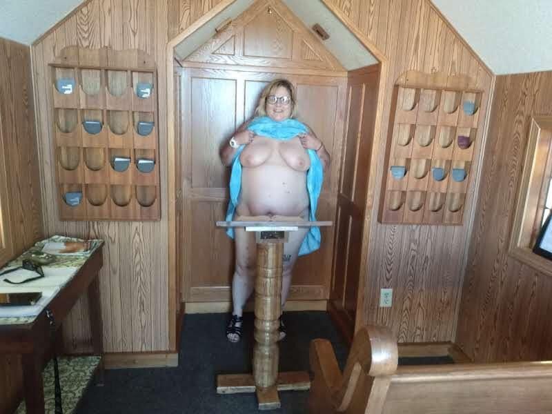 BBW brat PoppyJay NAKED in a CHAPEL 