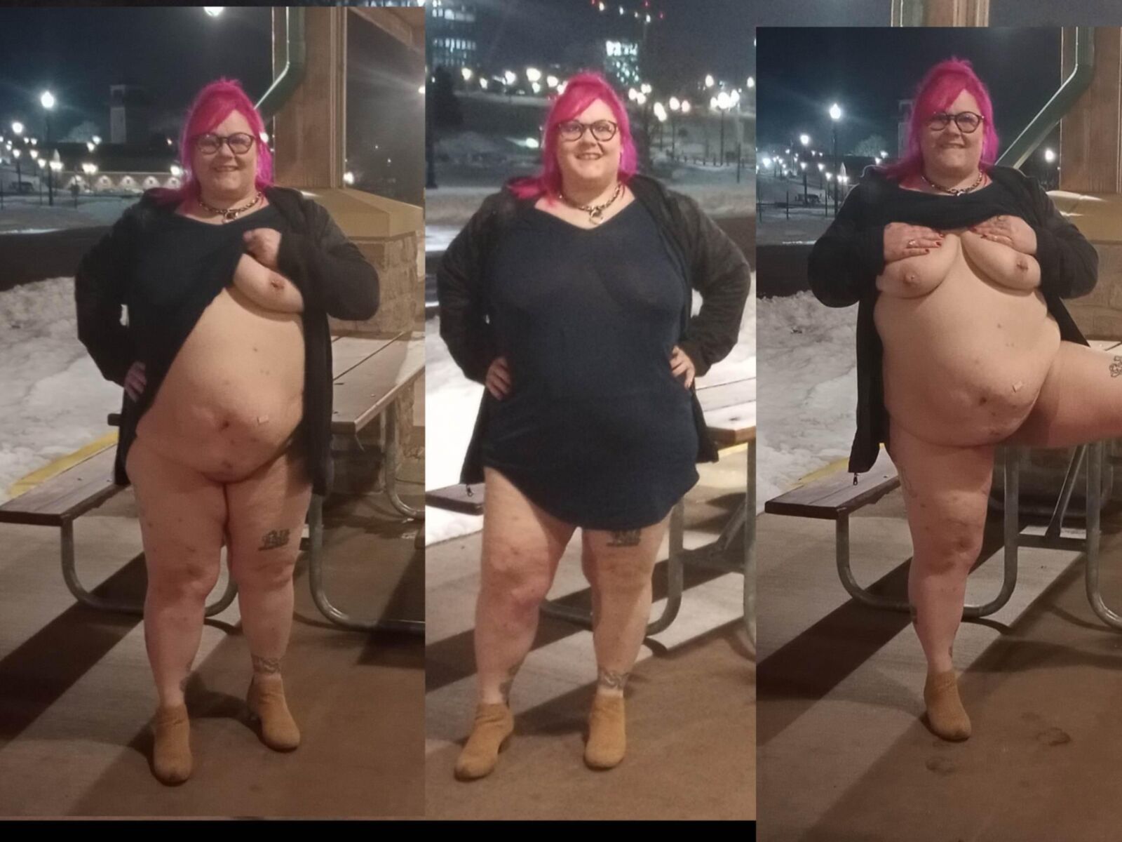 BBW brat PoppyJay dressed undressed 