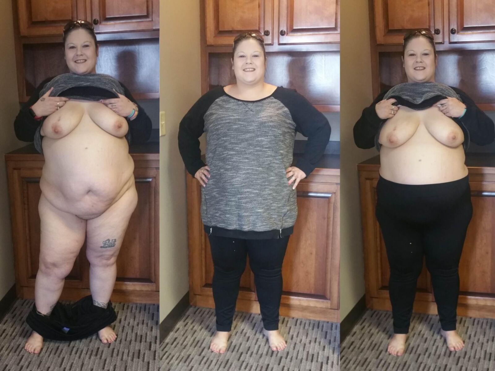 BBW brat PoppyJay dressed undressed 