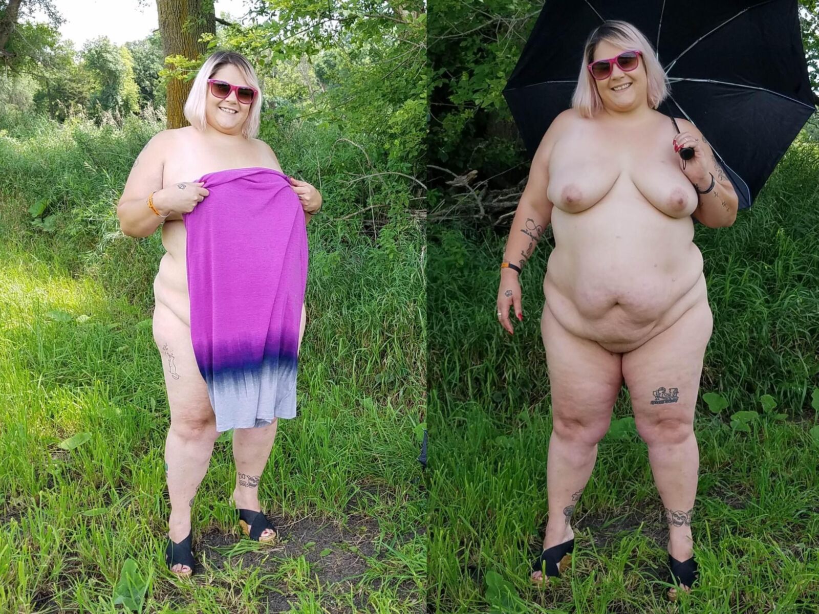 BBW brat PoppyJay dressed undressed 