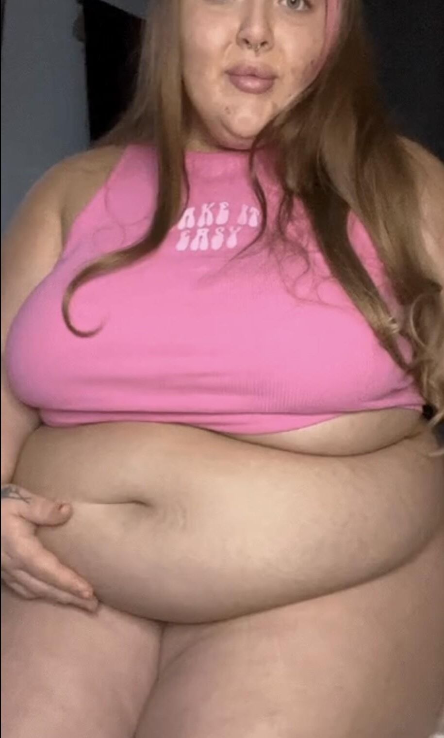 Beautiful Fat Blonde Lillie Big Belly