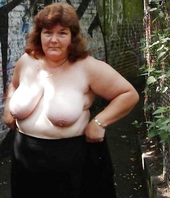 Mature Deb in the forest