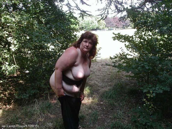 Mature Deb in the forest