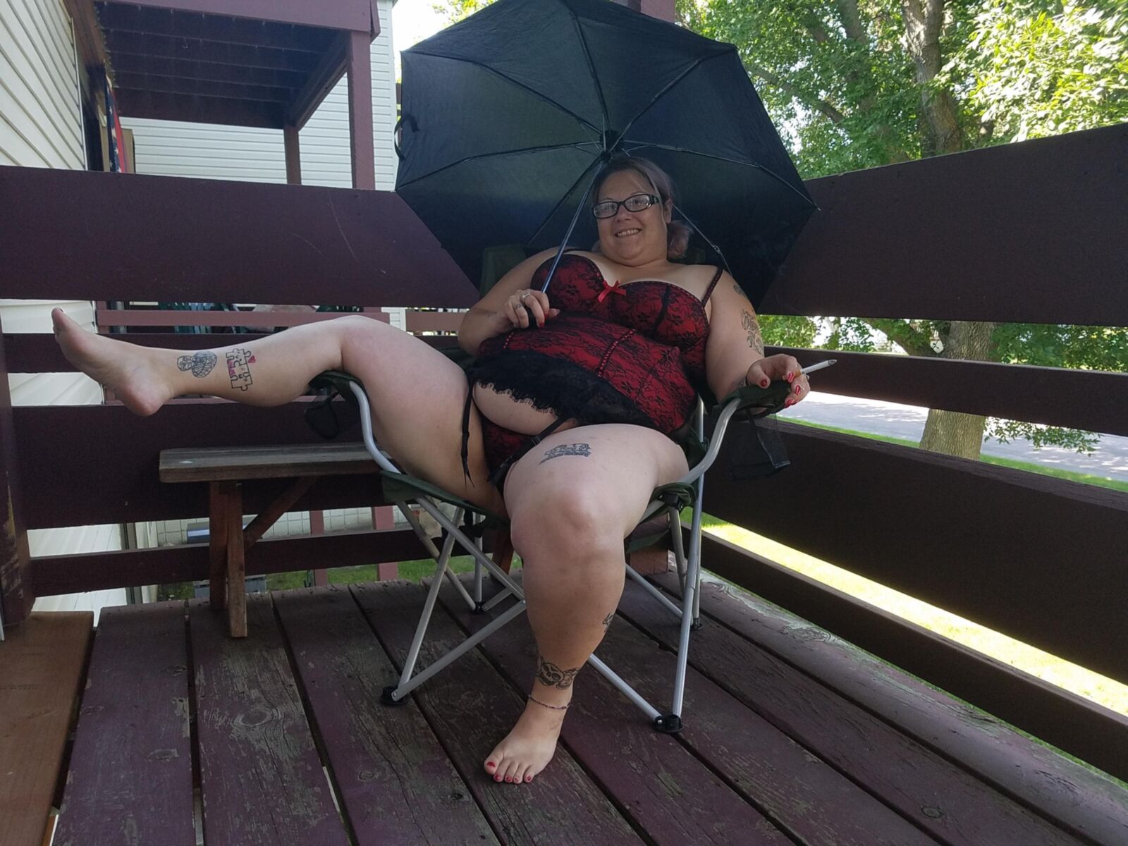 BBW Braat Poppyjay Sexy lá fora