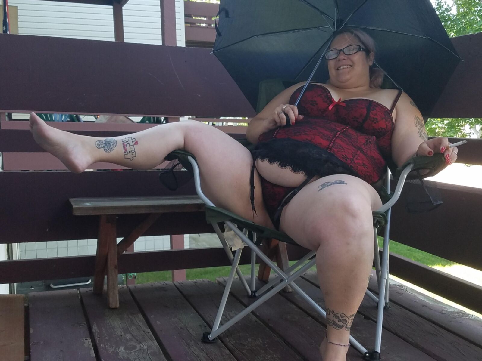 BBW Braat Poppyjay Sexy lá fora