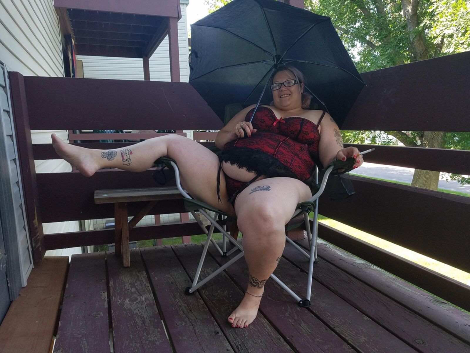 BBW Braat Poppyjay Sexy lá fora