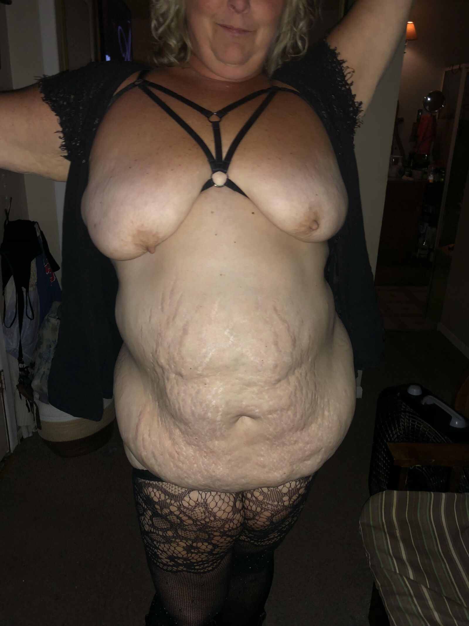 My BBW wife's big belly