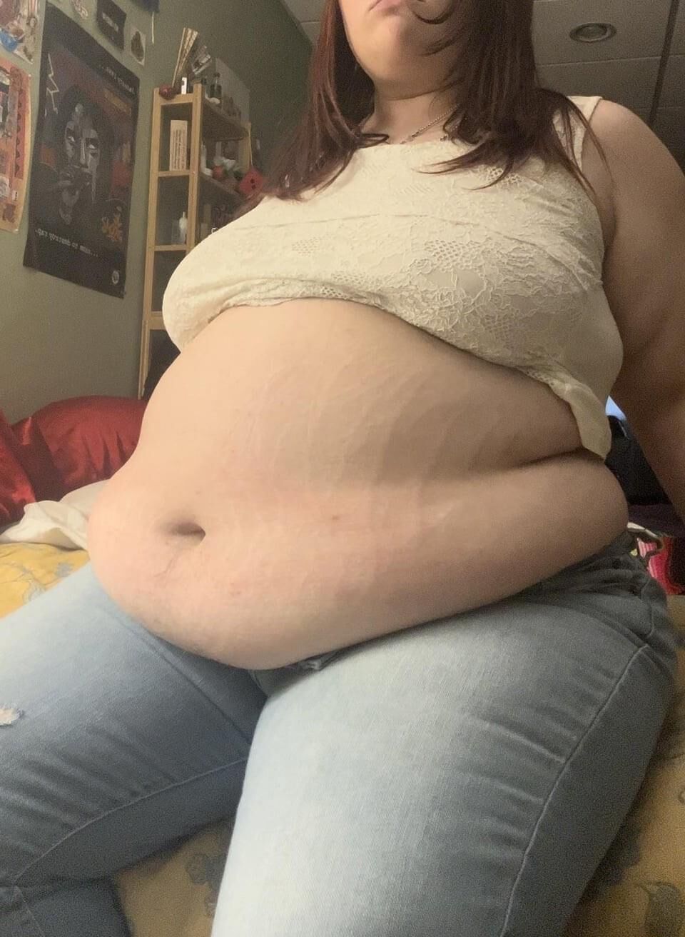 Obese Girls With Big Bellies Make Me Hard