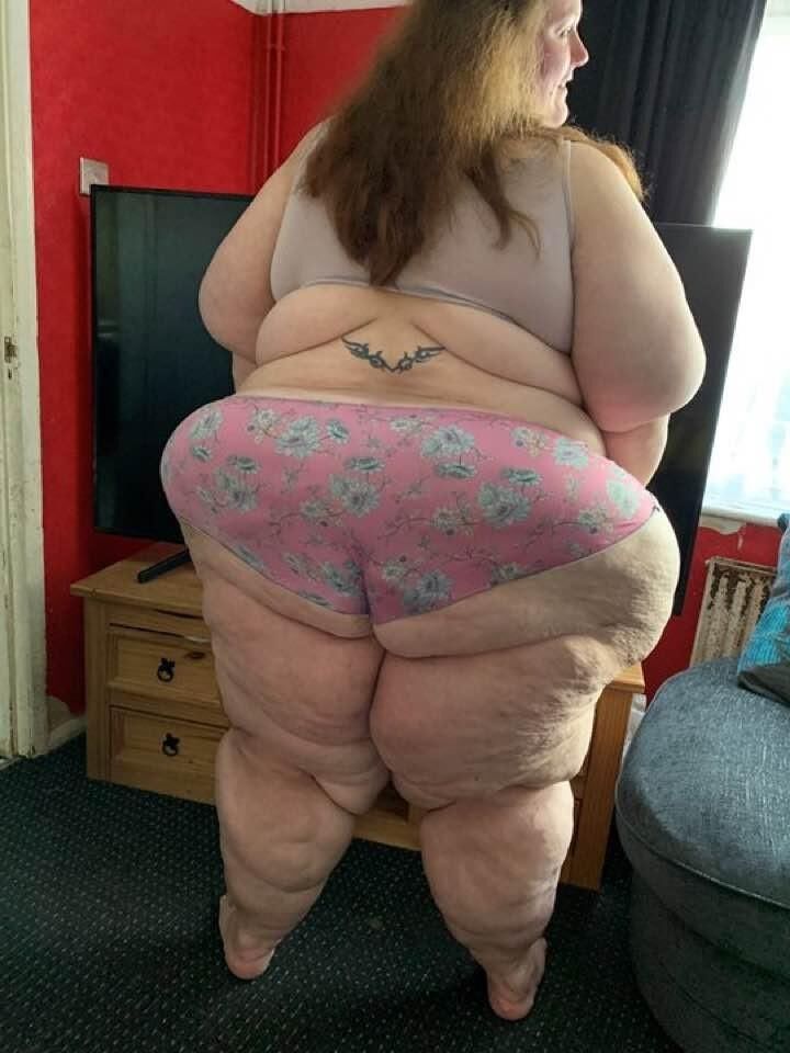 SSBBW's At home, comfortable and ready to fuck .