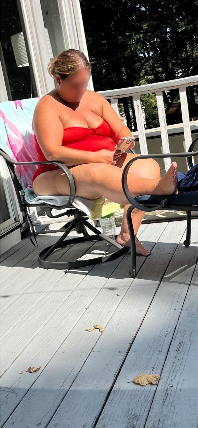 BBW Wife Fat Ass Bathing Suit