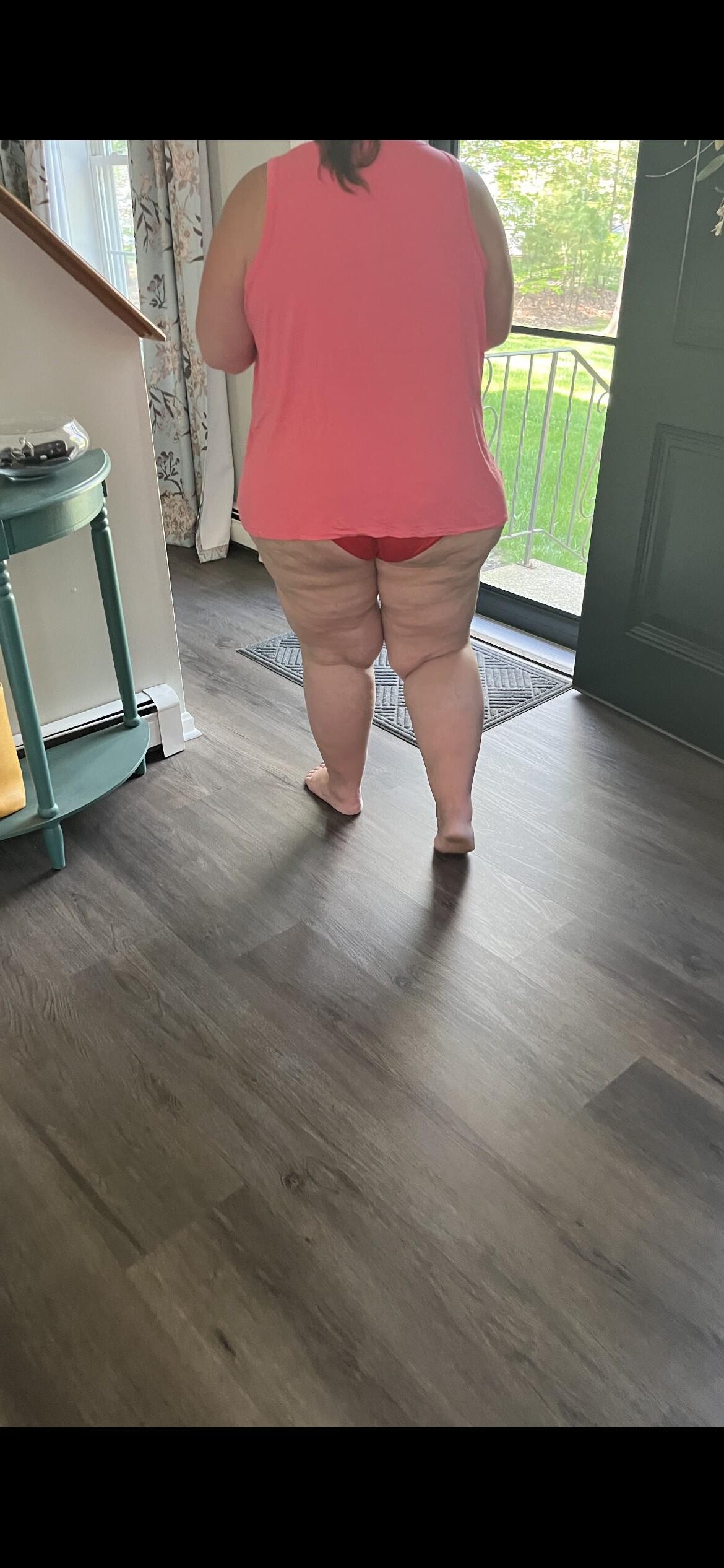 Traje de baño de culo gordo de esposa bbw