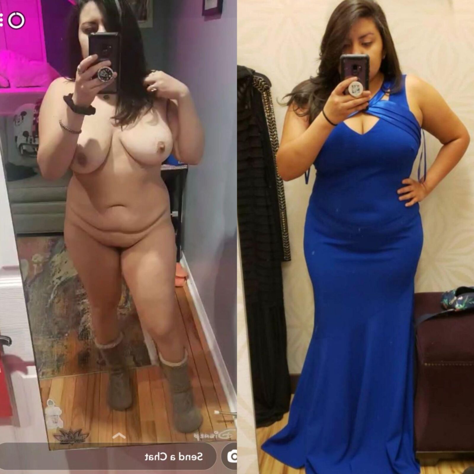 On/Offs (selfies vestidos/desnudos todos los tipos de cuerpo)