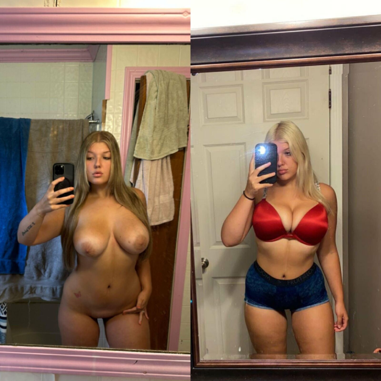 On/offs (clothed/nude selfies all body types)