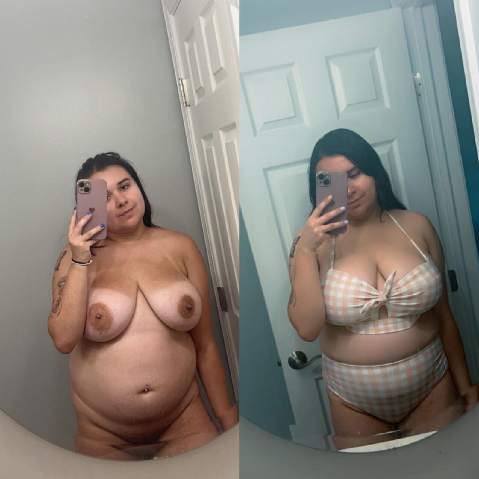 On/offs (clothed/nude selfies all body types)