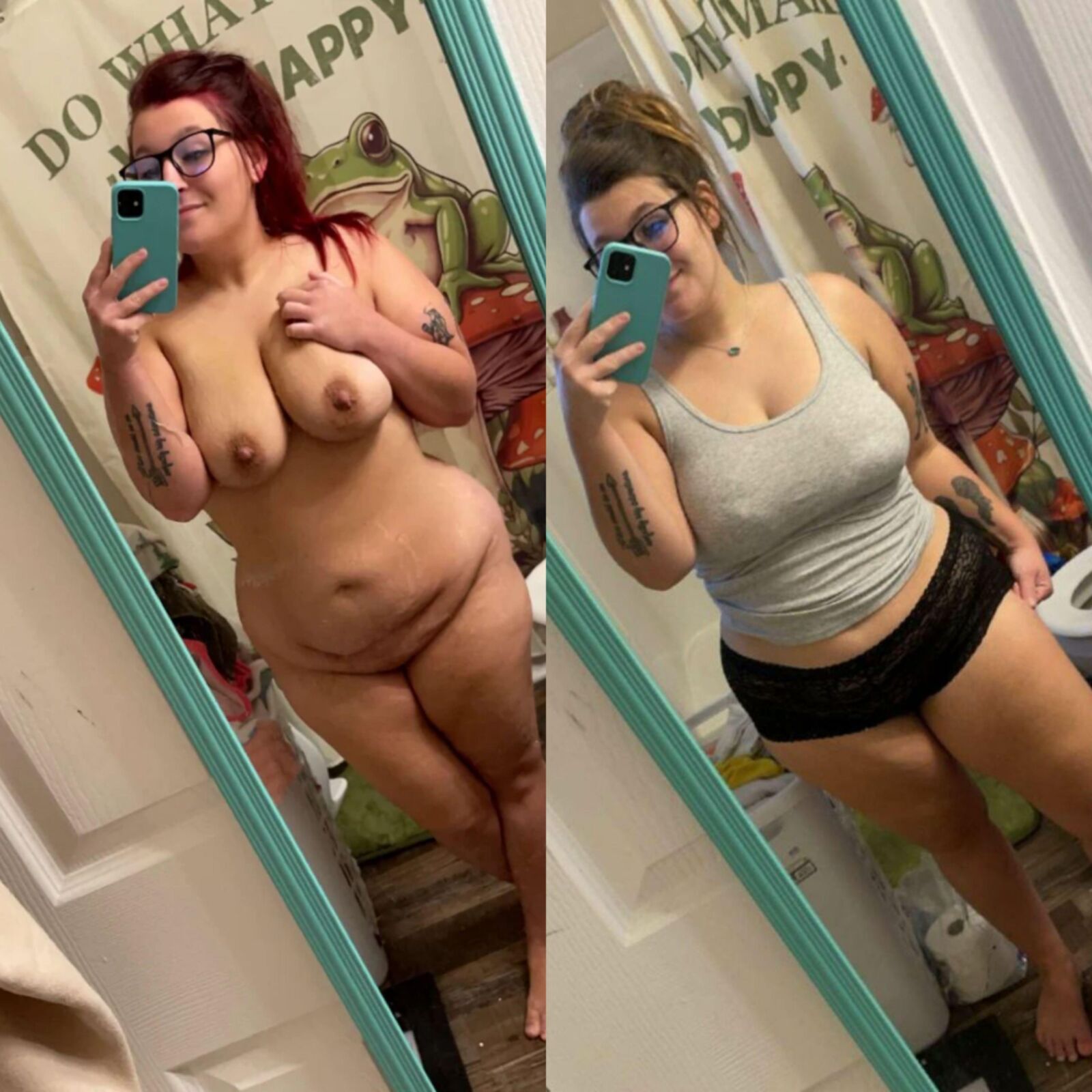 On/offs (clothed/nude selfies all body types)